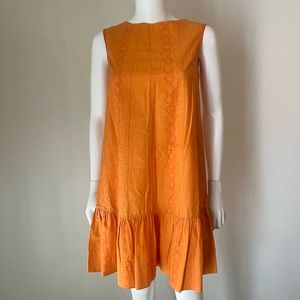 Vintage Marimekko orange cotton dress - 60’s